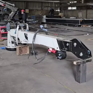 5.5 톤 해양 고정 유압 스트레이트 암 크레인 장착 원격 제어 - Product Image 1