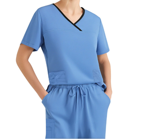 Conjunto de uniforme médico unisex antiarrugas lavable suave transpirable profesional Scrubs para clínica de <span class=keywords><strong>hospital</strong></span> - Product Image 3