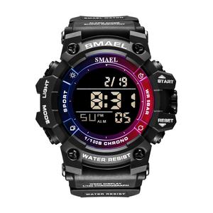 Montre de sport professionnelle SMAEL 8046, pour couple, étanche 50 m, analogique et numérique à quartz - Product Image 1