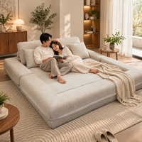 Canapé-lit convertible 2 places en tissu compressé sous vide avec éponge, idéal pour salon, chambre d'hôtel et mobilier de chambre d'hôtes