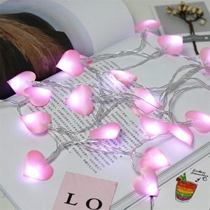 La ghirlanda di fata a Led a batteria di vendita calda ama la <span class=keywords><strong>luce</strong></span> della stringa dell'interno a forma di cuore per il matrimonio della camera da letto della ragazza di natale - Product Image 6