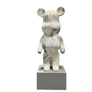 Minifigura de ladrillo de oso para decoración del hogar, juguete creativo de ladrillo, estatua - Product Image 2