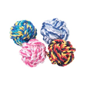 Jouet en corde pour chien, balle en coton, jouet à mâcher durable pour jeux en extérieur, taille moyenne, fournitures pour animaux de compagnie - Product Image 2