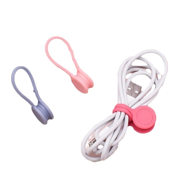 Magnetic Cable Organizer Cable Manager Keeper Ties Straps Use As Bookmark Clips Earbud Cord Wrap Headphone Cord Winder
