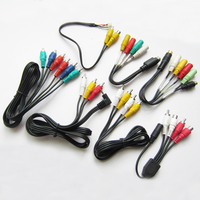 Câble plat Jack TV, 5 mètres, câble Audio-vidéo parallèle de 3 RCA à 3 RCA, câble plat de télévision