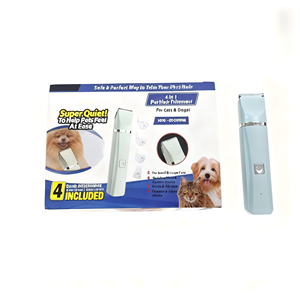 Kit de toilettage pour animaux de compagnie professionnel 4 en 1, électrique, sûr, en acier inoxydable et en plastique, tondeuses et coupe-griffes pour poils épais et emmêlés - Product Image 4