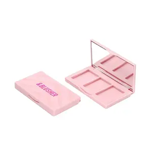 Corretivo maquiagem paleta de ímã espelhado com embalagens vazias da paleta da sombra de blush