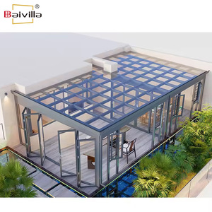 Vente directe d'usine Villa résidentielle Hôtel Terrasse Solarium Véranda Serre Ensemble Serre en aluminium et verre Véranda - Product Image 2