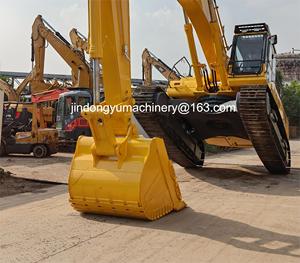 Excavadora de orugas Komatsu PC450 usada de segunda mano al por mayor, 45 toneladas de peso operativo, con motor CAT, bomba y cucharón para construcción. - Product Image 6