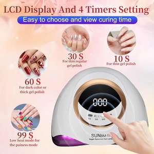 เครื่องอบเล็บยูวีแอลอีดีแบบมืออาชีพ 48 วัตต์ พร้อมหลอดไฟ 45 ดวง สำหรับเจลขัดเงา แห้งเร็ว และตั้งเวลาได้ 4 ระดับ - Product Image 2