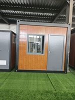 Maison préfabriquée pliable en conteneur de 20 pieds, 2 chambres, résistante aux ouragans, abordable, avec salle de bain et entrée sans clé