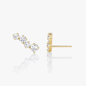 Factory Direct Supply 14K Gold Filled Round Cut VVS GRA Moissanite Jewelry daily wear <b>Stud</b> <b>earrings</b> for college girls - Product Image 1