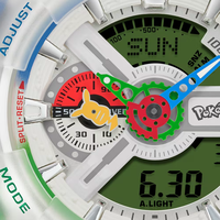 CHXU Montre de sport étanche Pokémon 30e anniversaire GA 110 Pikachu Poké Ball Collaboration Édition Cadeau