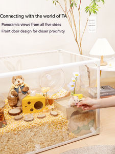 <span class=keywords><strong>Cage</strong></span> pour hamster en acrylique transparente, respirante et bon marché, personnalisable - Product Image 5