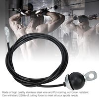 Accessoire universel réglable pour crossover, câble en acier inoxydable enduit de TPU durable pour lat pulldown et entraînement à domicile