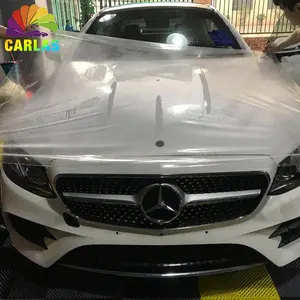 CARLAS 1.52*1m High Quality Transparent Film Wrap Anti-Scratch Antifouling Car Stickers Paint Protection TPU PPF Film