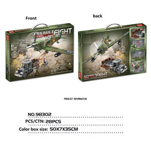 Ensemble de briques de construction de chasseur Spitfire de <span class=keywords><strong>la</strong></span> Seconde <span class=keywords><strong>Guerre</strong></span> mondiale, jouet de construction de l'armée aérienne, kit de construction de camion de <span class=keywords><strong>la</strong></span> Seconde <span class=keywords><strong>Guerre</strong></span> mondiale avec figurines - Product Image 5