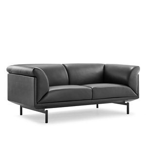 Sofá de cuero de lujo para sala de estar, muebles de Villa italianos de gama alta, diseño de piel de vaca esmerilada Original, sofá de cuero <span class=keywords><strong>Lambert</strong></span> - Product Image 3