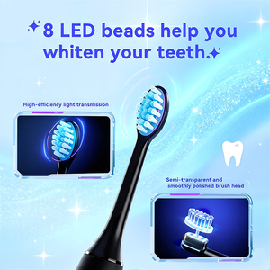 Cepillo de Dientes Eléctrico Sónico con Carga Tipo-C, Doble Botón, 4 Modos de Cambio y 3 Niveles de Fuerza - Product Image 2