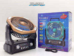 ELETREE-Ventilador BT multifunción recargable con energía solar <span class=keywords><strong>FmRadio</strong></span>, dispositivo de radio - Product Image 5