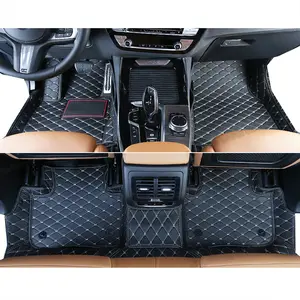 lsrtw2017 leather car floor mat for bmw g20 g23 g22 g26 m performance 2019 2020 2021 accessories interior rug carpet 3 4 series
