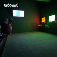 Système de jeu interactif de tir de basket-ball Gooest activer le jeu installations de parc d'attractions machine d'arcade de divertissement pour adultes