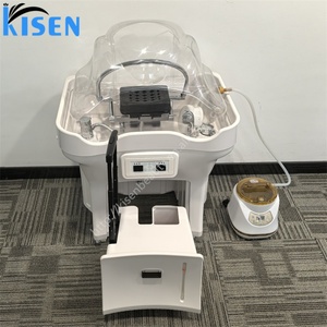Kisen – Lit de lavage capillaire japonais le moins cher pour la famille, avec bac à shampoing, 2 réservoirs, roues et poignées - Product Image 1