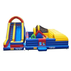 10x8m Kids Big EN14960 Playground Inflatable Amusement Park With Slide For Commercial Use From Sino Inflatables Factory