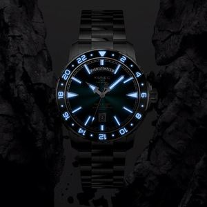 Montres mécaniques automatiques pour hommes en acier inoxydable de style lumineux, mode de luxe personnalisée - Product Image 2