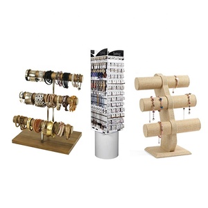 Factory Price Tabletop Bracelet Holder Bamboo Jewelry <strong>Display</strong> Rack Custom Jewelry <strong>Display</strong> <strong>Stand</strong> for Retail Shop Show - Product Image 1