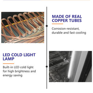 <span class=keywords><strong>Congélateur</strong></span> vertical de 300 L avec porte vitrée pour boissons, réfrigérateur à bière, vitrine réfrigérée pour boissons pour magasin de proximité - Product Image 6