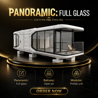 Expédition rapide, maison préfabriquée, capsule spatiale avec salle de bain intérieure, villa mobile préfabriquée de 40 pieds, maison capsule spatiale, commande urgente