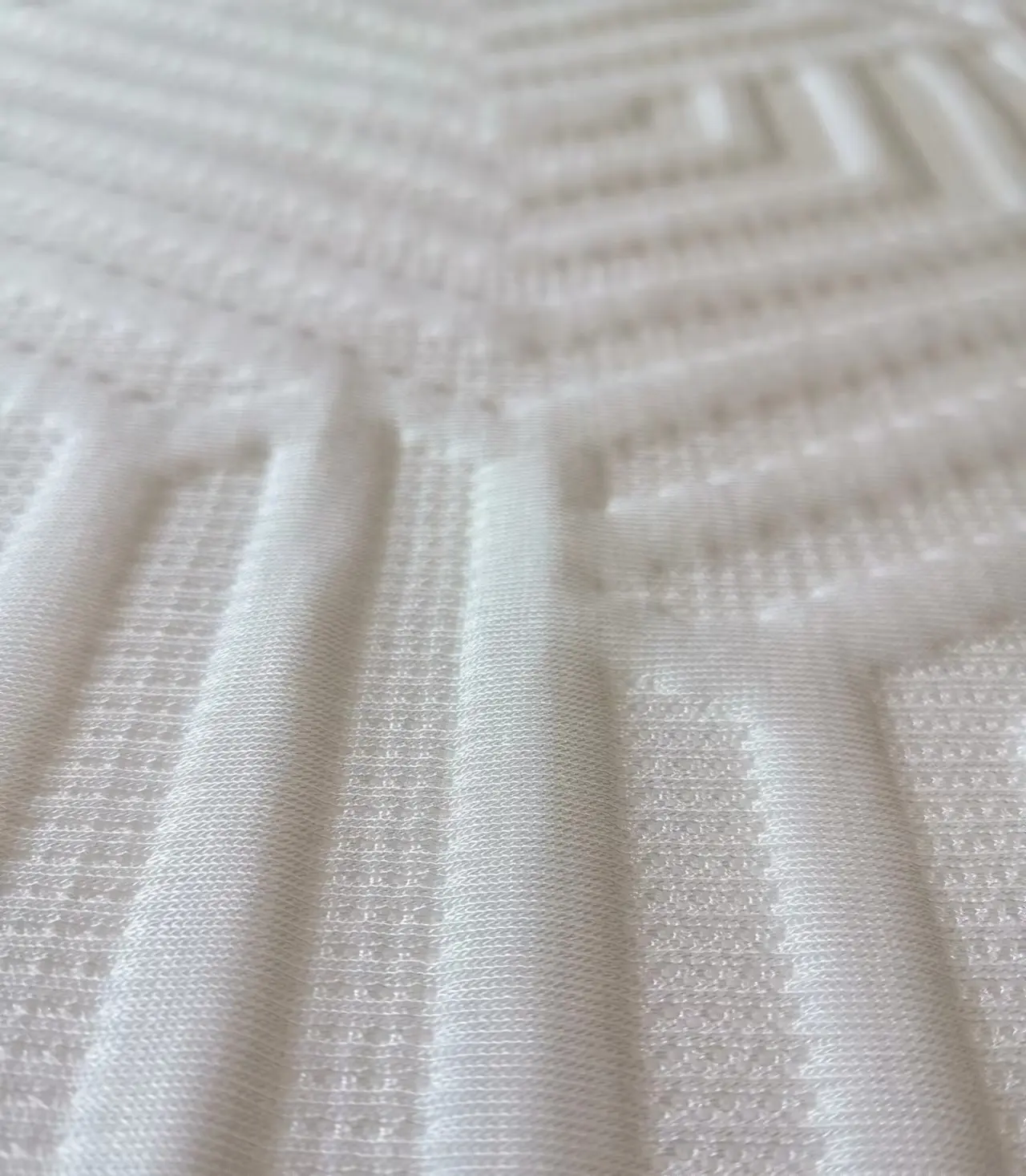 Kain kasur Jacquard rajut untuk tekstil rumah berat Gram Medium kain melar bergaris sejuk Hometextile OEM ODM kain