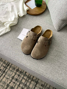 Alternativa Personalizable a las Pantuflas Unisex de Cuero Vacuno Genuino, Suela de <span class=keywords><strong>Goma</strong></span>/<span class=keywords><strong>EVA</strong></span>, Ligeras, con Arco de Masaje - Product Image 4