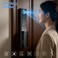 Cerradura Inteligente de Aleación de Aluminio para Apartamentos y Hoteles, con Soporte para Contraseña Temporal/Limitada/Permanente/Virtual y Desbloqueo por Aplicación