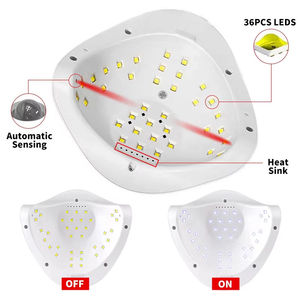 Plus UV LED <b>Lamp</b> for Nail Manicure 36 LEDS Professional Gel Polish Drying <b>With</b> <b>Timer</b> Auto Sensor Equipment Tools - Product Image 2