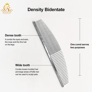 Peine <span class=keywords><strong>de</strong></span> cara <span class=keywords><strong>de</strong></span> luna <span class=keywords><strong>de</strong></span> acero inoxidable para mascotas, peine para <span class=keywords><strong>perros</strong></span>, precio <span class=keywords><strong>de</strong></span> fábrica, EUR PET - Product Image 4