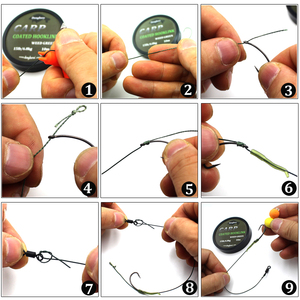 10 M Carpe Ligne <span class=keywords><strong>De</strong></span> Pêche Enduit Crochet Lien 25 35 LB Tresse HookLink Skinlink Semi Rigide Cheveux Plate-Forme Brème Tanche Grossier Pêche - Product Image 4