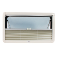 TYTXRV Accessoires RV 300*500mm Fenêtre latérale RV avec stores et moustiquaire Protection UV Fenêtres en acrylique à double vitrage