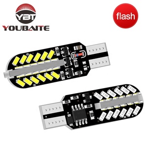 ไฟแฟลช T10 W5W พร้อมลำแสงที่ไหลได้ไฟ LED T10 3014 48smd ไฟวิ่ง RGB LED ไฟกะพริบ LED รุ่นใหม่ล่าสุด - Product Image 1