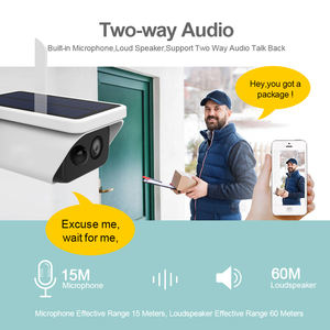 Yeni tasarım güneş Wifi Full Hd 1080P Ip su geçirmez Powered <span class=keywords><strong>Bullet</strong></span> ev güvenlik kamerası - Product Image 4