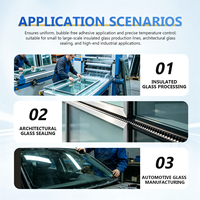 Machine extrudeuse de butyl entièrement automatique avec contrôle PLC pour le revêtement et le scellement primaire des barres d'espacement en aluminium pour verre isolant