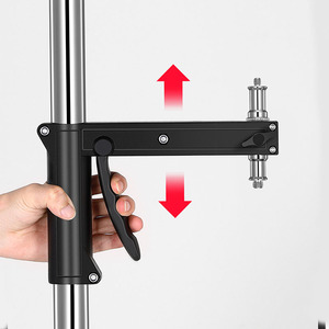 Support d'éclairage en métal robuste de 190cm/250cm avec roues pour station de télévision Fresnel en tungstène et studio de prise de photos Flash <span class=keywords><strong>Softbox</strong></span> - Product Image 2