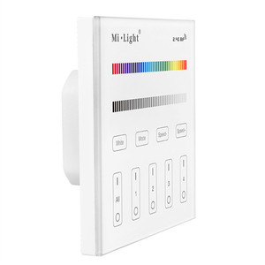 <span class=keywords><strong>MI</strong></span>-<span class=keywords><strong>LIGHT</strong></span> <span class=keywords><strong>T3</strong></span> pour RVB RGBW a mené la bande 4zone RF Panneau Télécommande Sans Fil miboxer led contrôleur de contrôle d'éclairage à la maison - Product Image 2
