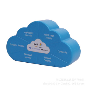 Balle anti-stress en mousse PU en forme de nuage Trend Micro, jouet promotionnel doux - Product Image 4