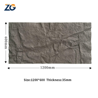ZGSTONE Pu Pierre Panneau Mural Polyuréthane Pierre Artificielle Panneau De Panneau Mural 3D Poids Légers Ardoise Faux Culture Pierre
