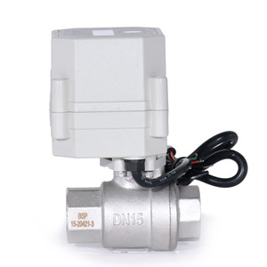 Vanne de temporisation électronique TONHE DN15 à structure sphérique, vanne de vidange automatique des eaux usées 1/2 po AC 220V pour fluides aqueux - Product Image 1