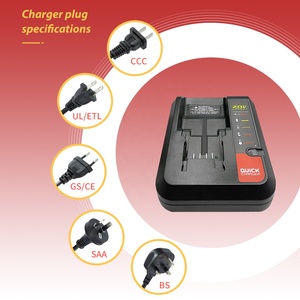 <span class=keywords><strong>Cargador</strong></span> de Batería de 10.8V-20V para Batería de Litio Porter Cable de 20V PCC685 PCC680L PCC692L y Batería <span class=keywords><strong>Black</strong></span> and <span class=keywords><strong>Decker</strong></span> de 20V LBX4020 - Product Image 5