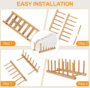 <span class=keywords><strong>Escurridor</strong></span> <span class=keywords><strong>de</strong></span> <span class=keywords><strong>Platos</strong></span> Multifuncional <span class=keywords><strong>de</strong></span> Madera, Moderno, Ecológico, Duradero, Soporte <span class=keywords><strong>Vertical</strong></span> para <span class=keywords><strong>Platos</strong></span>, Mueble <span class=keywords><strong>de</strong></span> Salón - Product Image 3