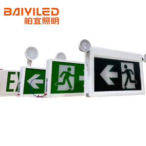 لافتة خروج LED للطوارئ مقاومة للماء IP65 مثبتة على الحائط مع بطارية احتياطية تدوم 3 ساعات، بيع مباشر من المصنع - Product Image 3